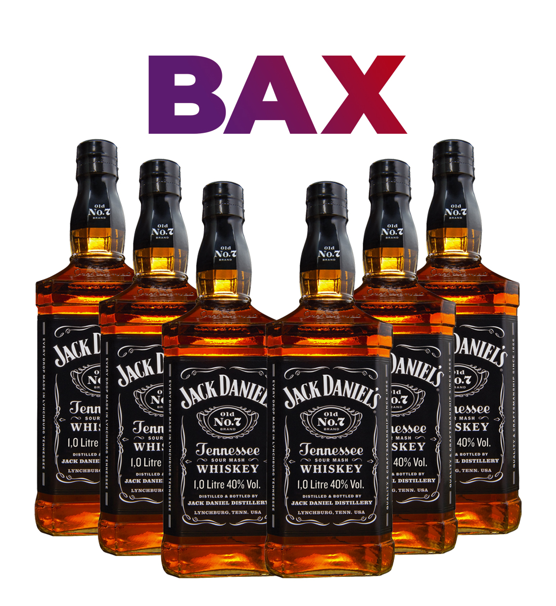 Jack Daniel\'s Old No. 7 Tennessee Whiskey BAX 6 st x 1L